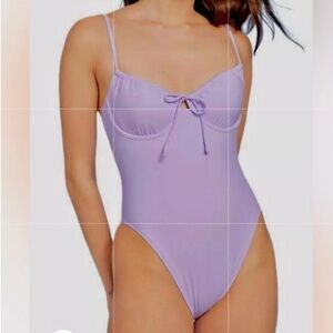 NWT Wild Fable Lavender One Piece Underwire Swimsuit / medium